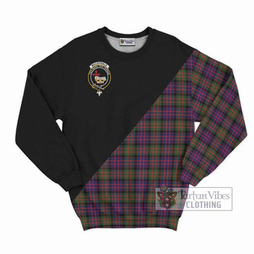 MacDonald Modern Tartan Sweatshirt with Family Crest and Military Logo Style