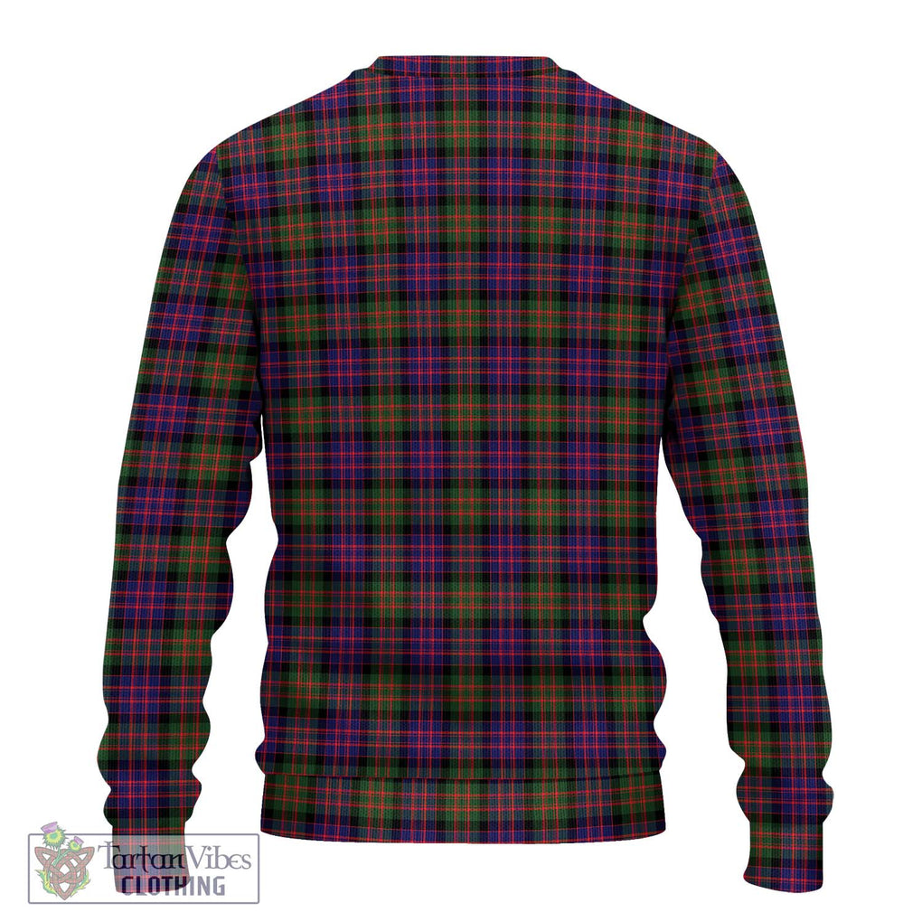 MacDonald Modern Tartan Knitted Sweater with Family Crest DNA In Me Style - Tartanvibesclothing Shop