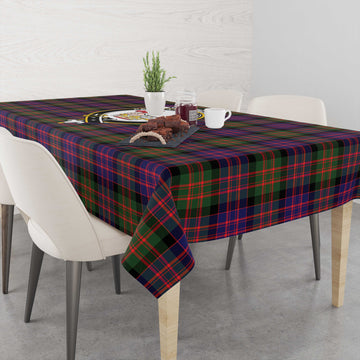 MacDonald Modern Tartan Tablecloth with Family Crest