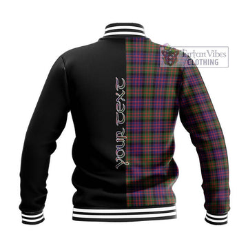 MacDonald Modern Tartan Baseball Jacket with Family Crest and Half Of Me Style