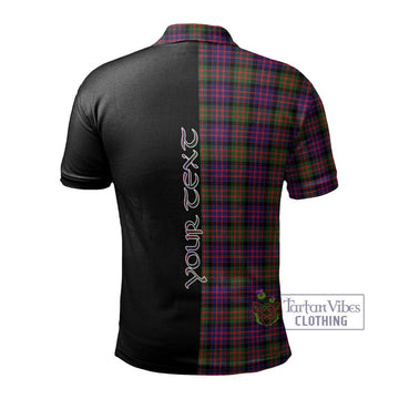 MacDonald Modern Tartan Polo Shirt with Family Crest and Half Of Me Style