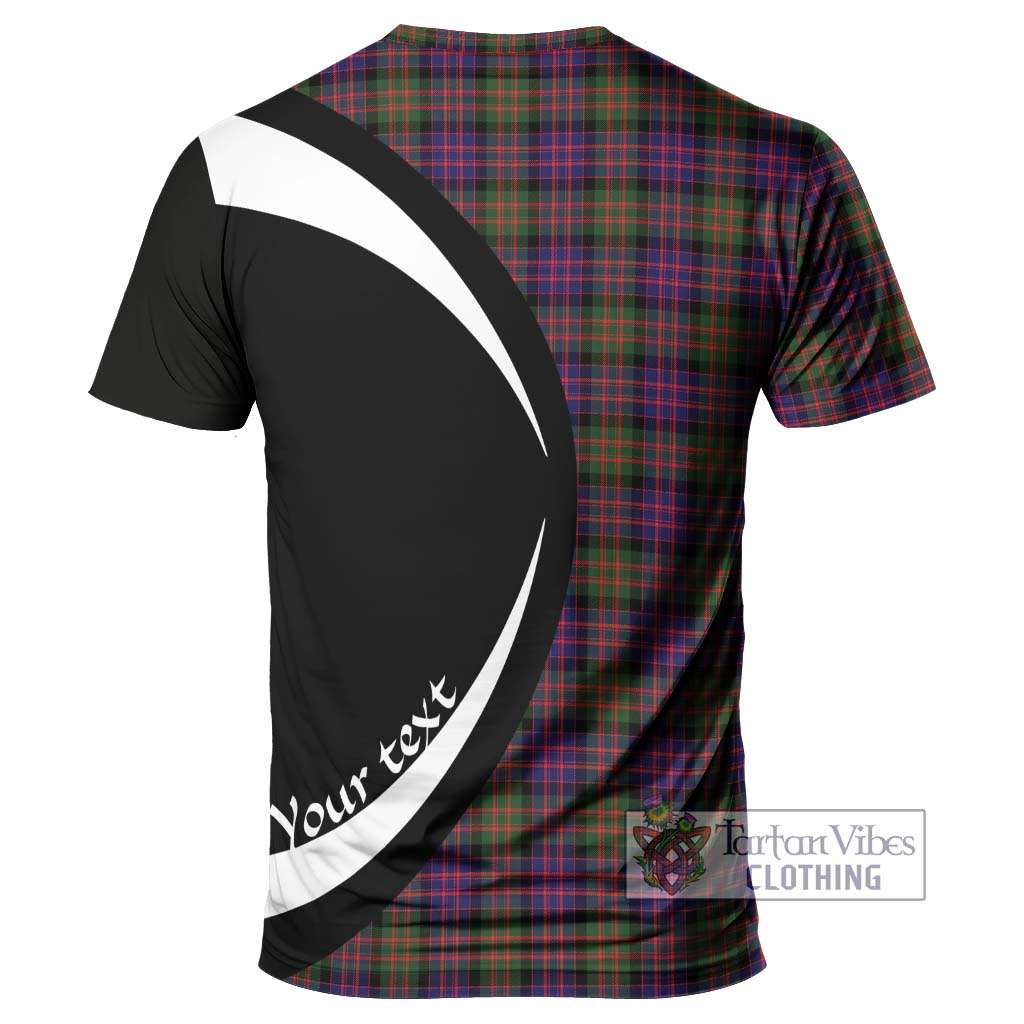 Tartan Vibes Clothing MacDonald Modern Tartan T-Shirt with Family Crest Circle Style