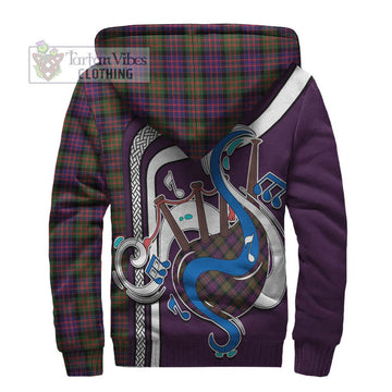 MacDonald Modern Tartan Sherpa Hoodie with Epic Bagpipe Style