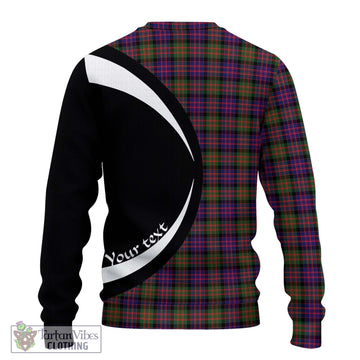 MacDonald Modern Tartan Ugly Sweater with Family Crest Circle Style