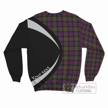 MacDonald Modern Tartan Sweatshirt with Family Crest Circle Style