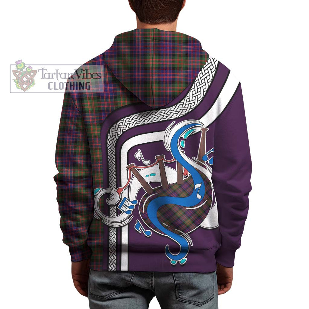 MacDonald Modern Tartan Hoodie with Epic Bagpipe Style - Tartanvibesclothing Shop