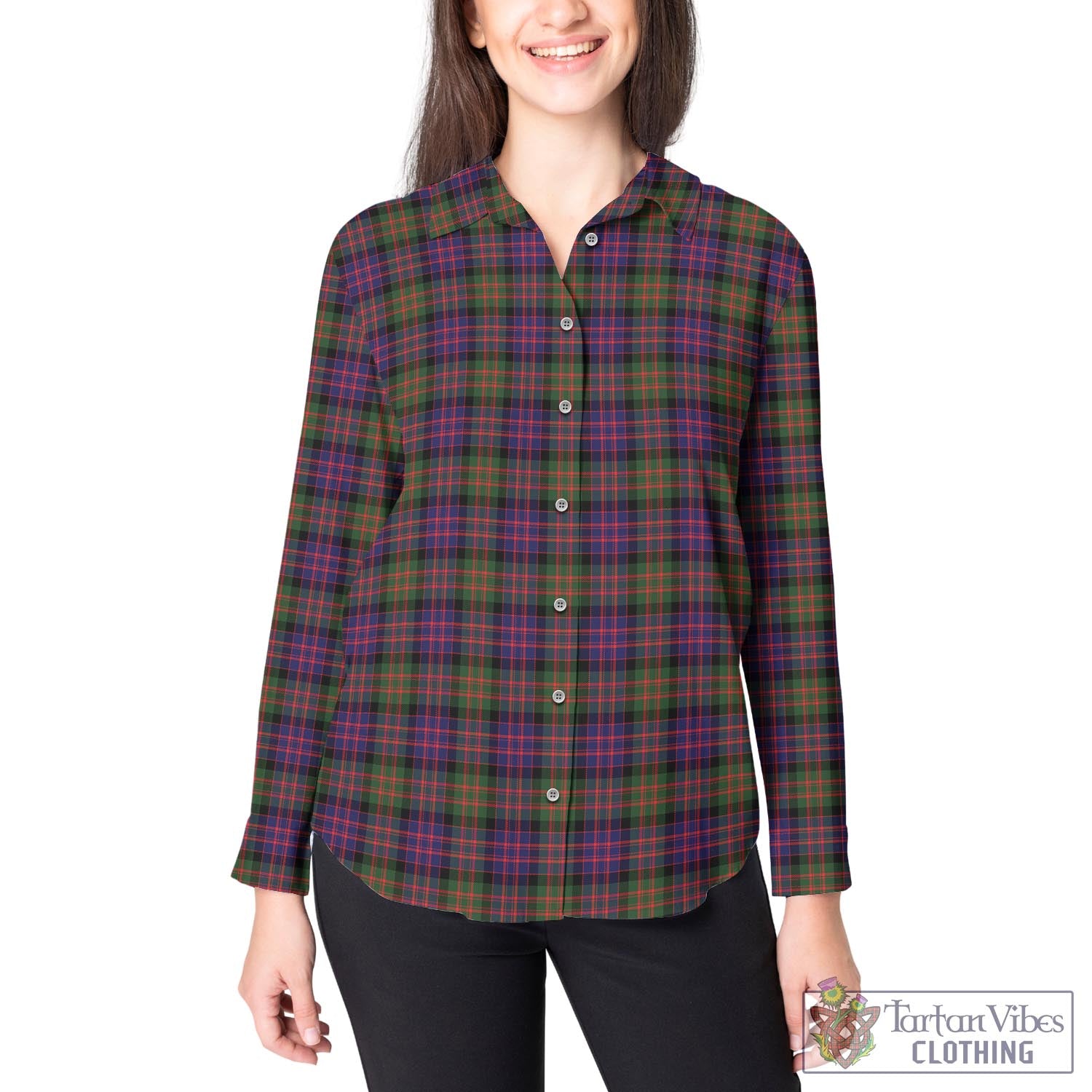 MacDonald Modern Tartan Womens Casual Shirt