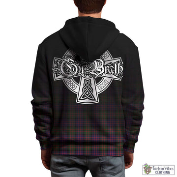 MacDonald Modern Tartan Hoodie Featuring Alba Gu Brath Family Crest Celtic Inspired