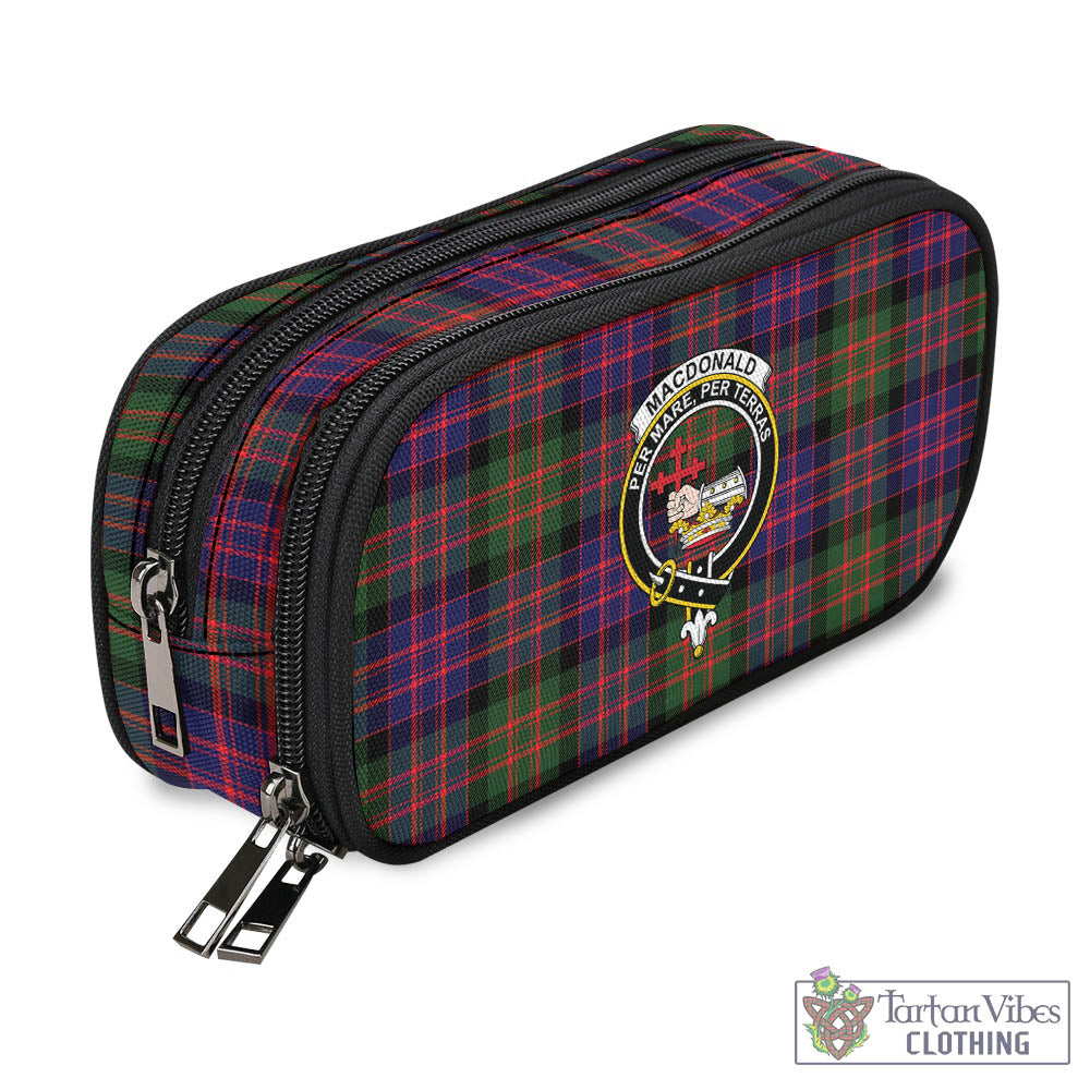 Tartan Vibes Clothing MacDonald Modern Tartan Pen and Pencil Case with Family Crest