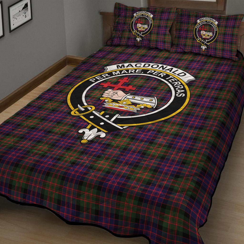 MacDonald Modern Tartan Quilt Bed Set with Family Crest - Tartan Vibes Clothing