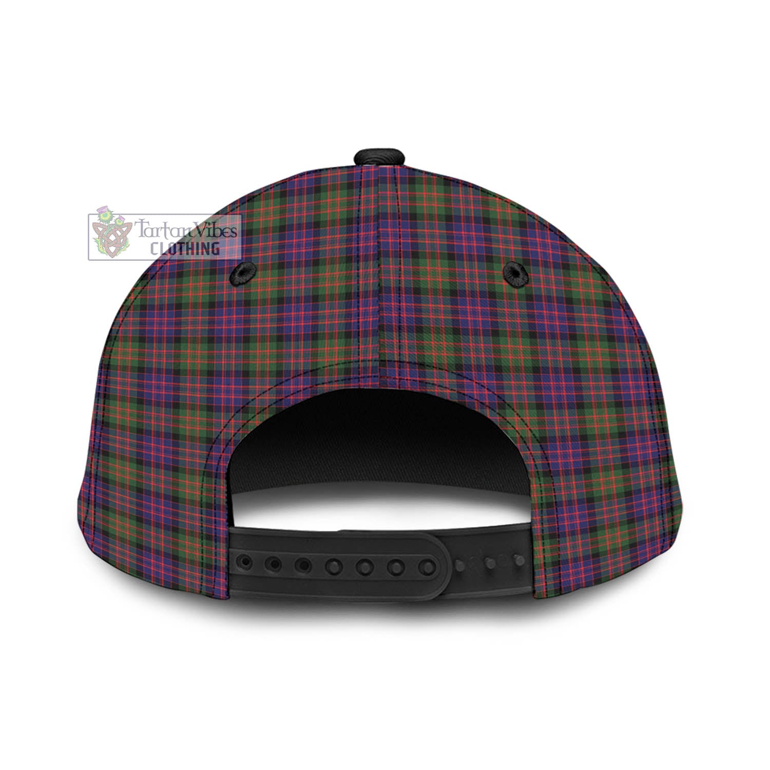 Tartan Vibes Clothing MacDonald Modern Tartan Classic Cap with Family Crest In Me Style