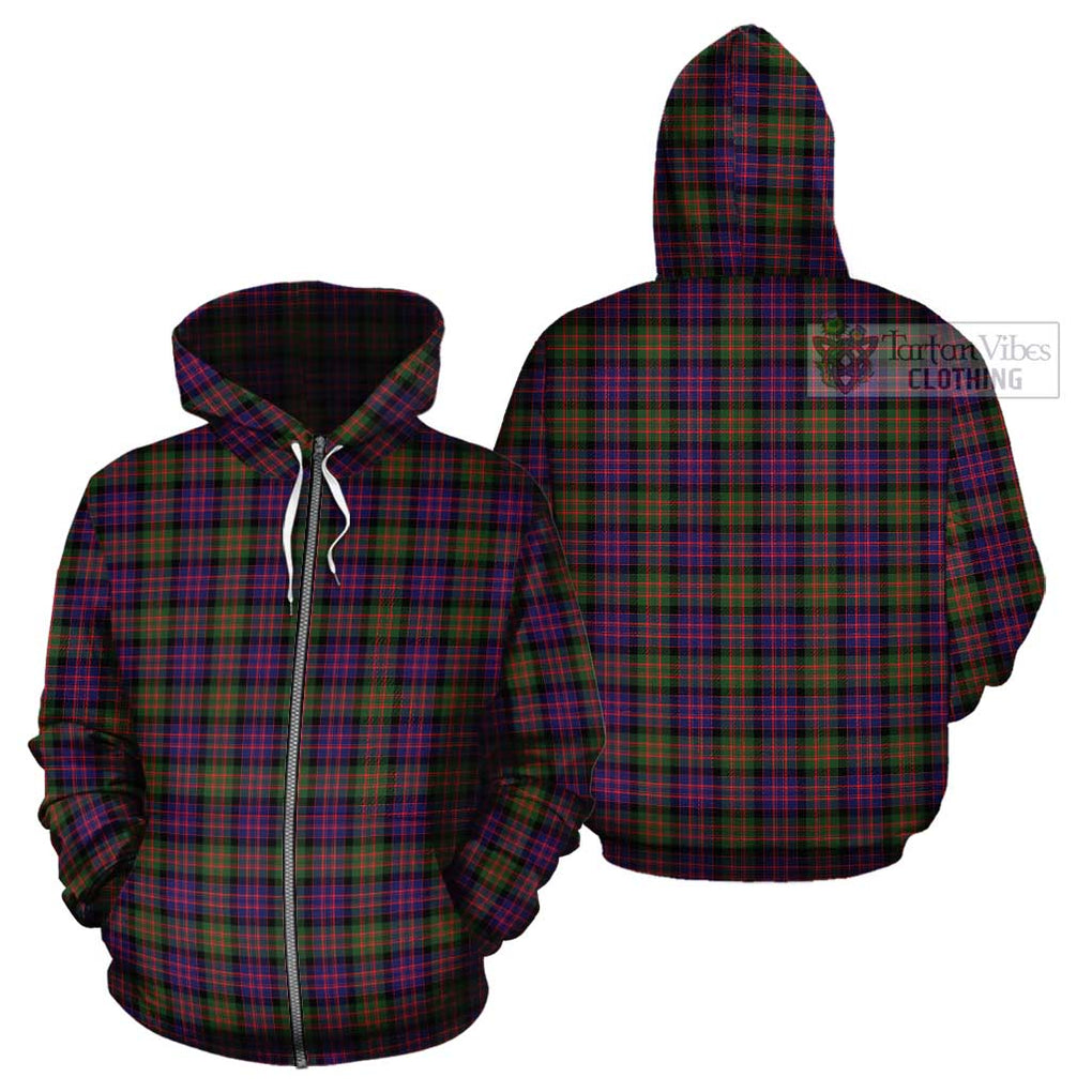 MacDonald Modern Tartan Cotton Hoodie Zip Hoodie - Tartan Vibes Clothing