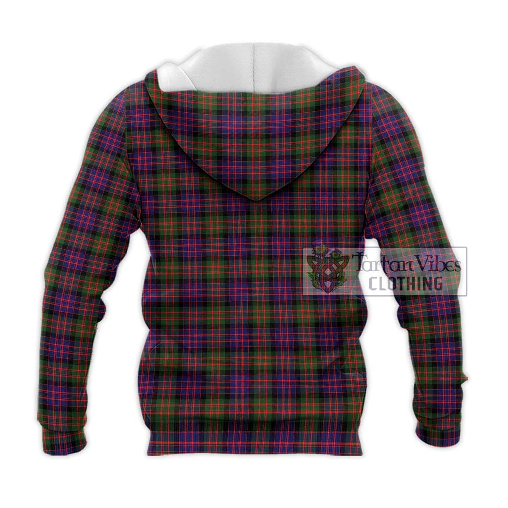 MacDonald Modern Tartan Knitted Hoodie with Family Crest DNA In Me Style - Tartanvibesclothing Shop