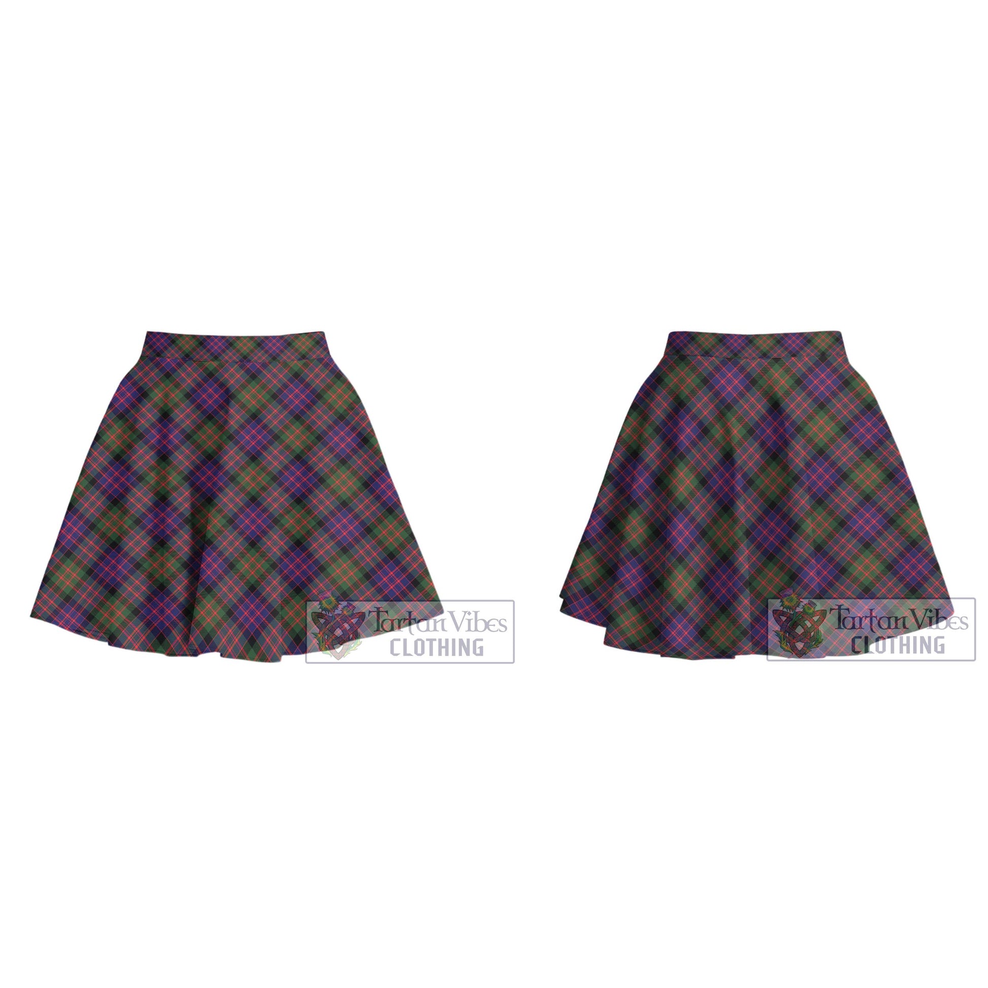 Tartan Vibes Clothing MacDonald Modern Tartan Women's Plated Mini Skirt