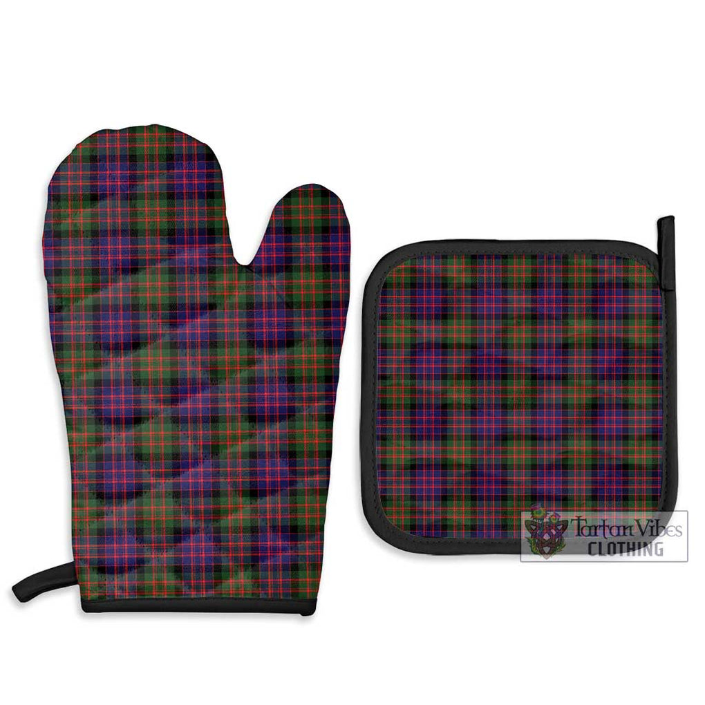 MacDonald Modern Tartan Combo Oven Mitt & Pot-Holder Combo 1 Oven Mitt & 2 Pot-Holder Black - Tartan Vibes Clothing