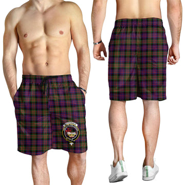 MacDonald Modern Tartan Mens Shorts with Family Crest