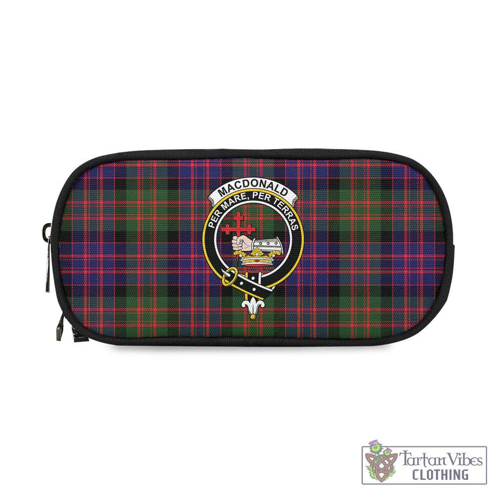 Tartan Vibes Clothing MacDonald Modern Tartan Pen and Pencil Case with Family Crest