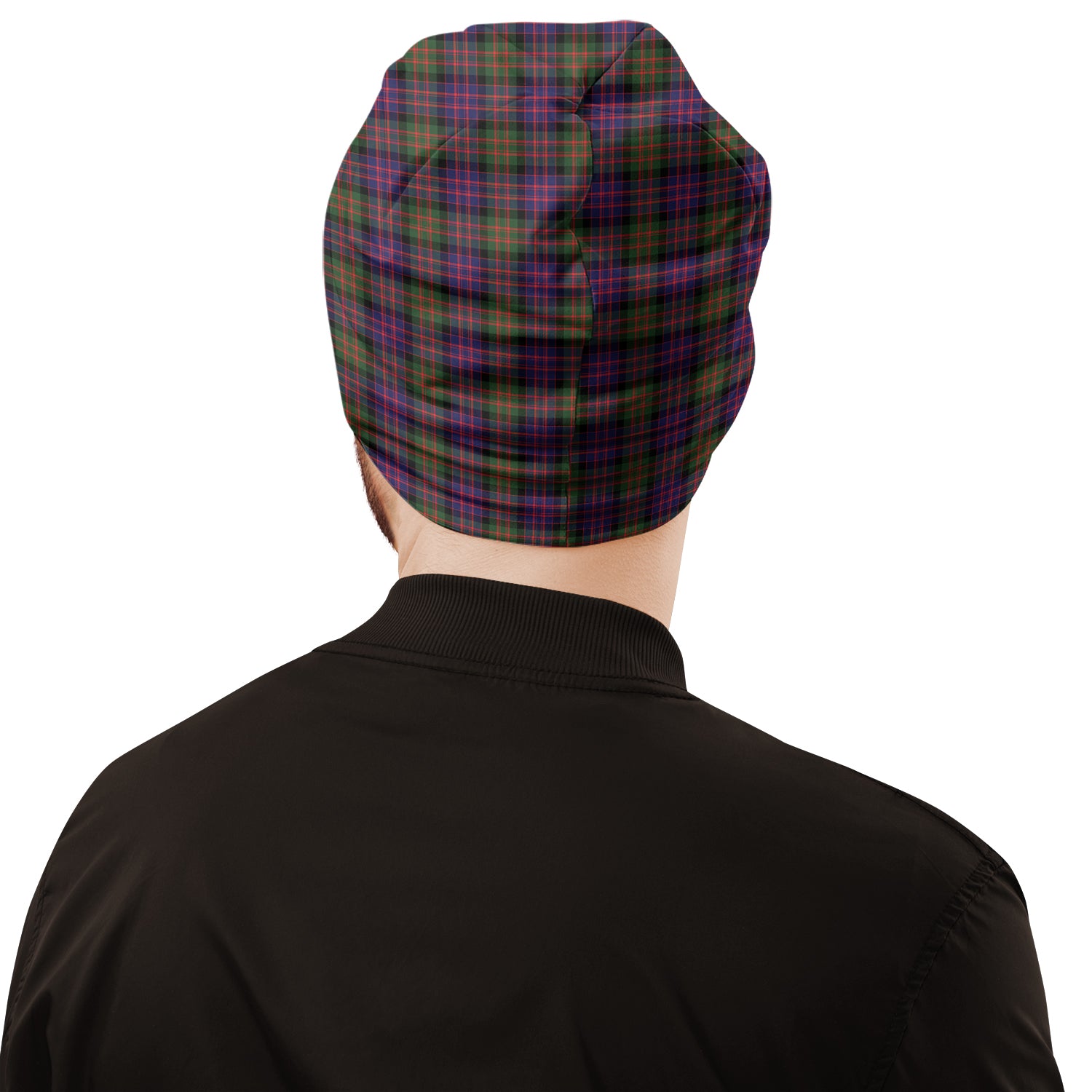 MacDonald Modern Tartan Beanies Hat with Family Crest - Tartan Vibes Clothing