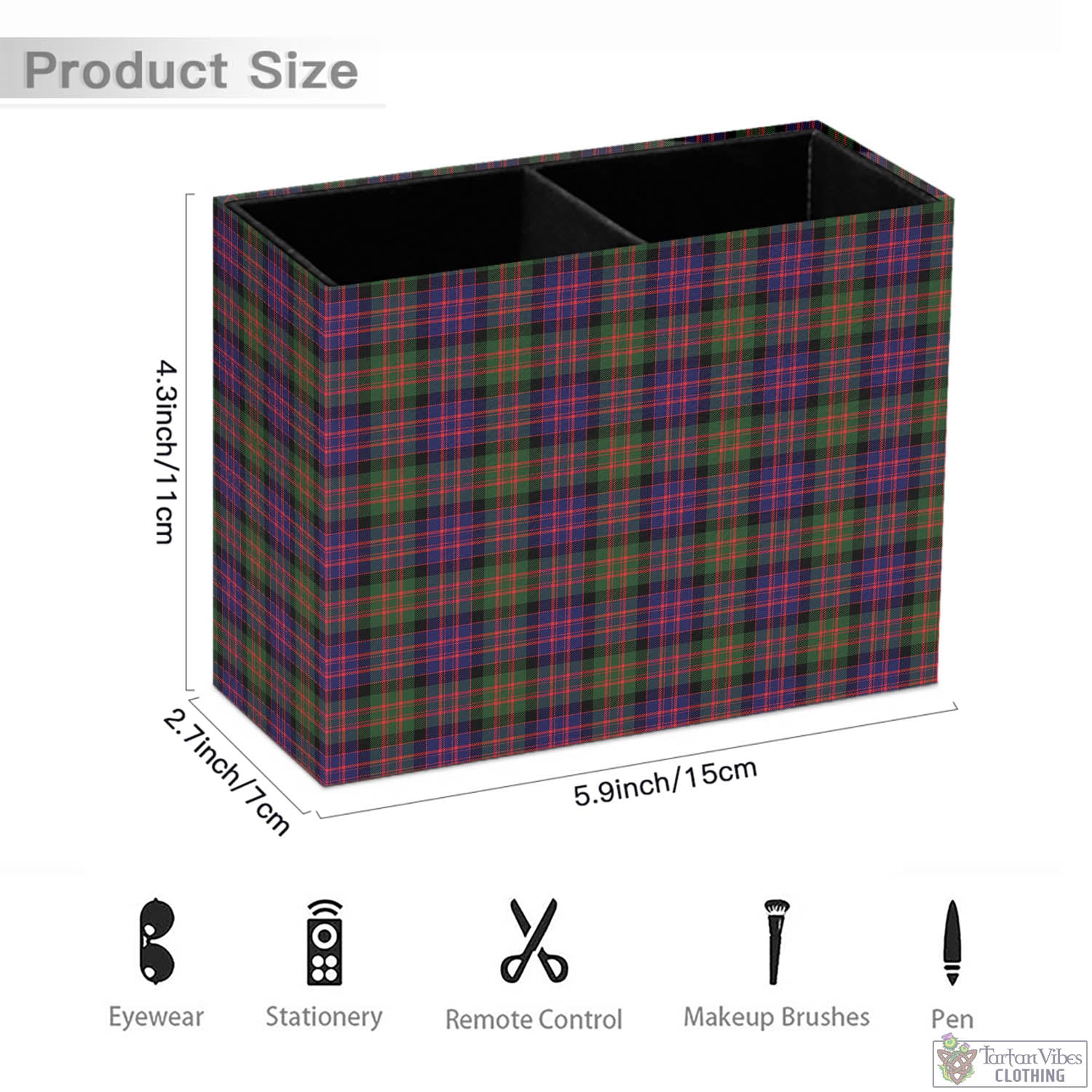 Tartan Vibes Clothing MacDonald Modern Tartan Pen Holder