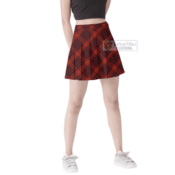 MacDonald of Ardnamurchan Tartan Women's Plated Mini Skirt Cross Style