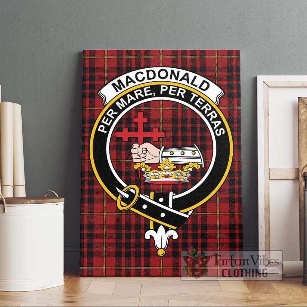 MacDonald of Ardnamurchan Tartan Canvas Print Wall Art with Family Crest Without Frame - Tartan Vibes Clothing