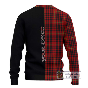 MacDonald of Ardnamurchan Tartan Ugly Sweater with Family Crest and Half Of Me Style