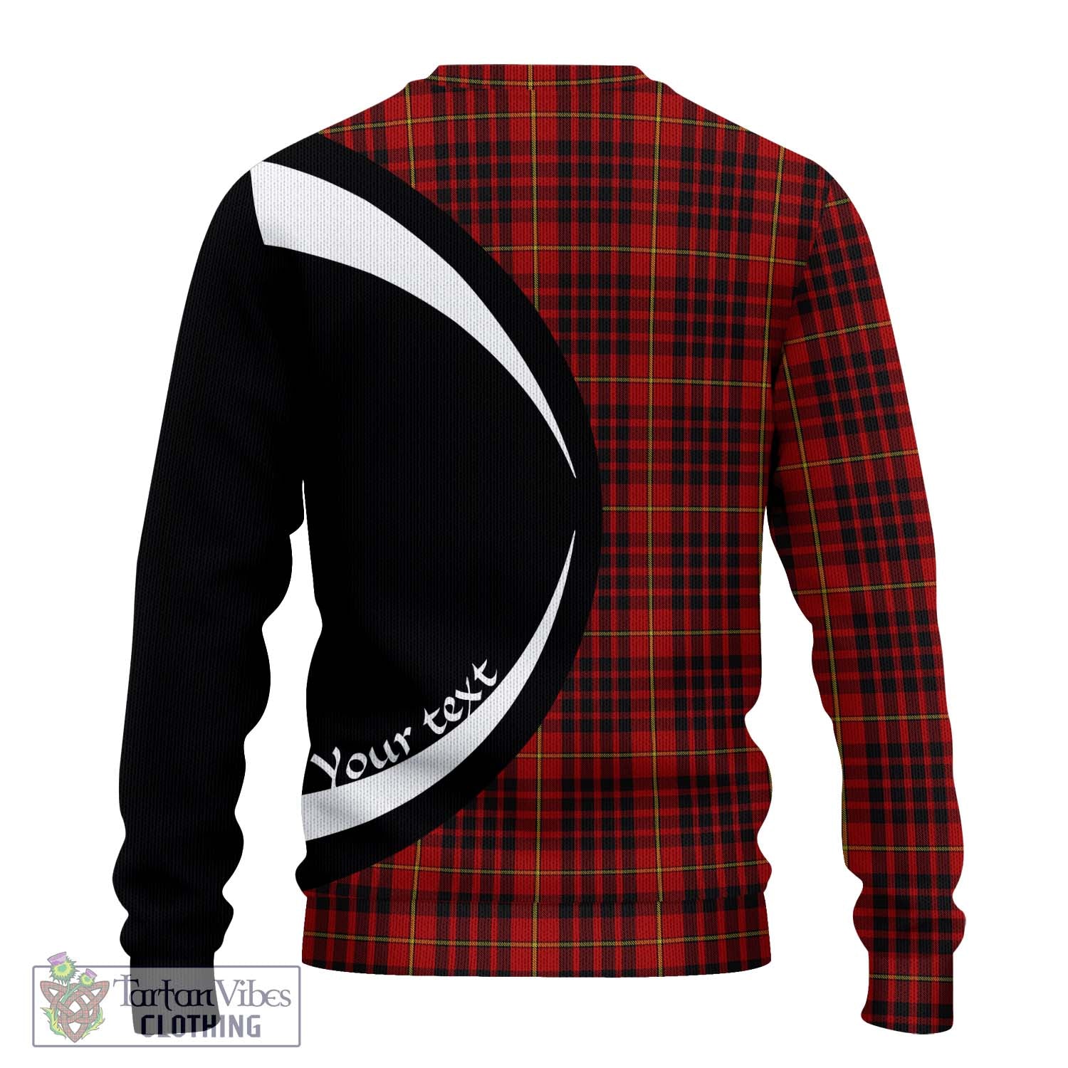 MacDonald of Ardnamurchan Tartan Knitted Sweater with Family Crest Circle Style - Tartan Vibes Clothing