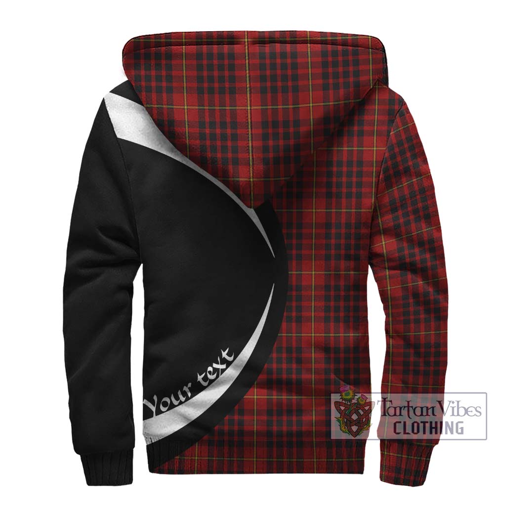 MacDonald of Ardnamurchan Tartan Sherpa Hoodie with Family Crest Circle Style - Tartan Vibes Clothing