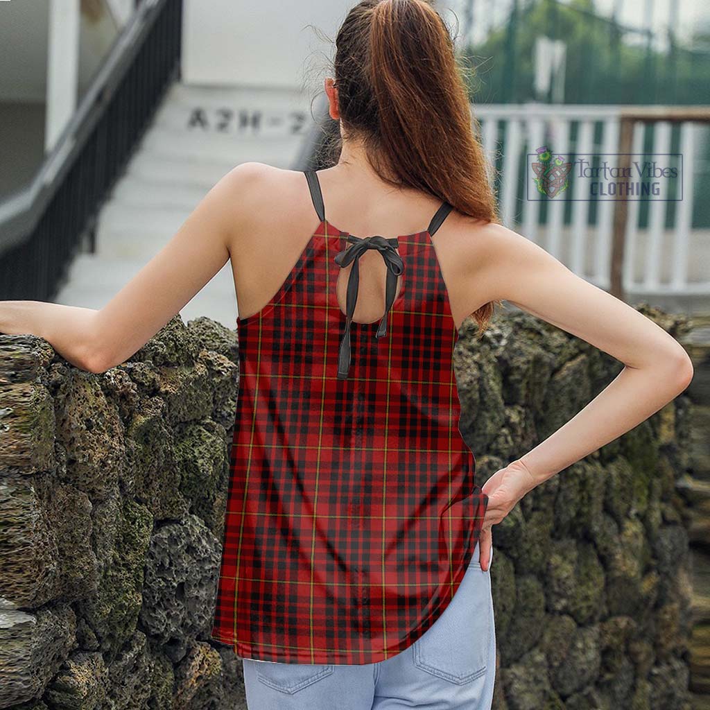 Tartan Vibes Clothing MacDonald of Ardnamurchan Tartan Loose Halter Neck Camisole