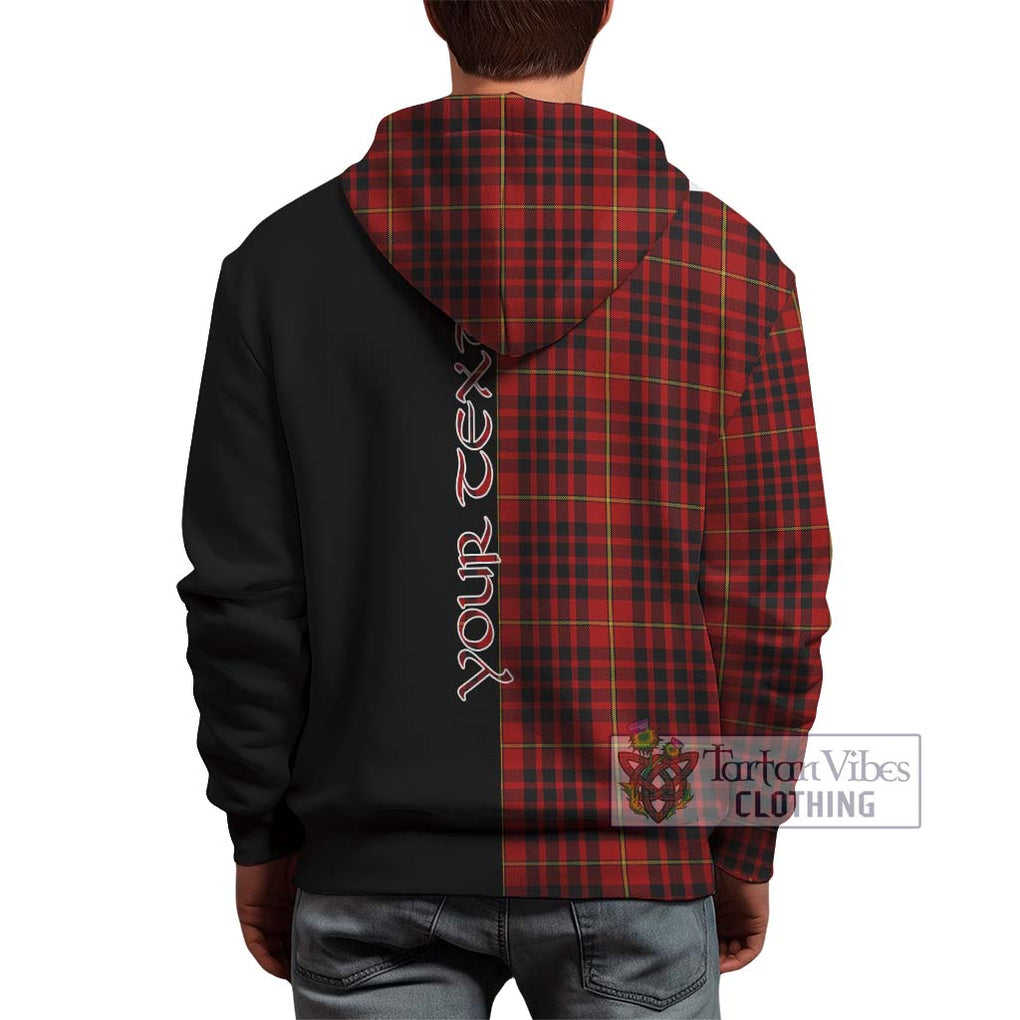 MacDonald of Ardnamurchan Tartan Hoodie with Family Crest and Half Of Me Style - Tartanvibesclothing Shop