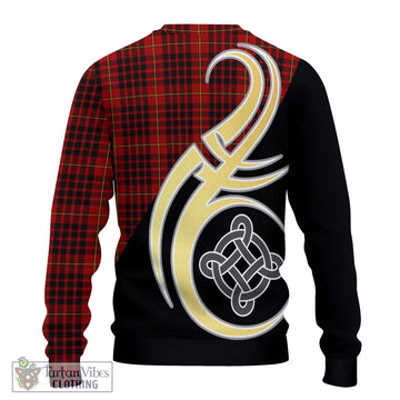 MacDonald of Ardnamurchan Tartan Ugly Sweater with Family Crest and Celtic Symbol Style