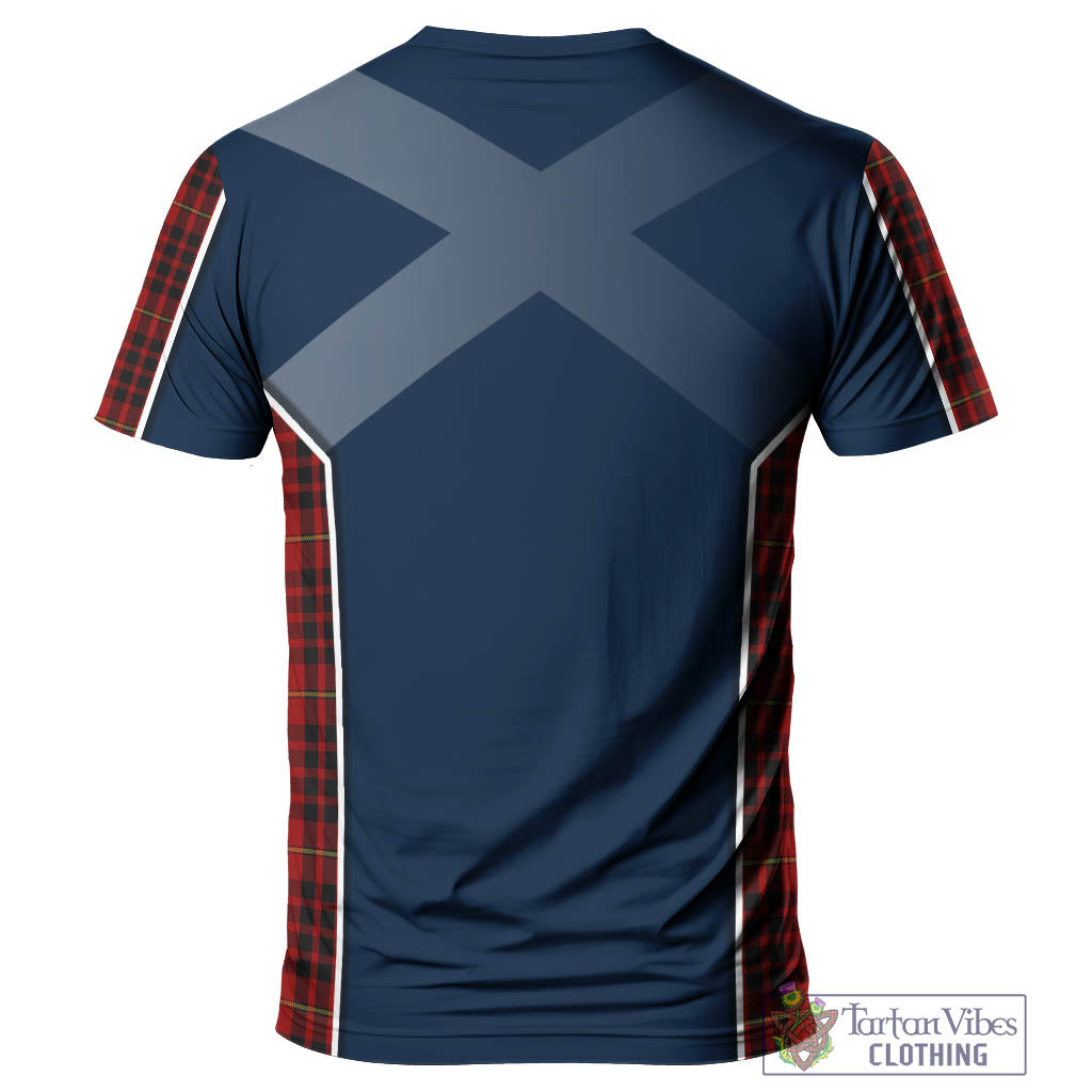 Tartan Vibes Clothing MacDonald of Ardnamurchan Tartan T-Shirt with Family Crest and Scottish Thistle Vibes Sport Style