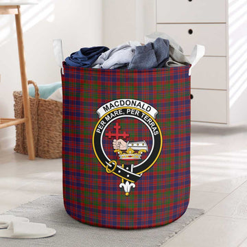 MacDonald of Boisdale Tartan Laundry Basket with Family Crest