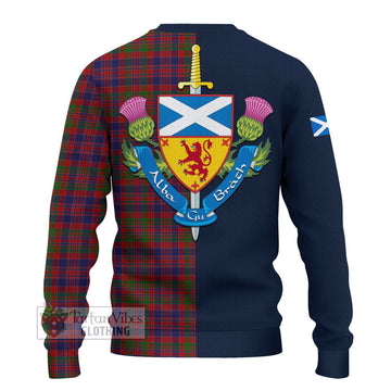 MacDonald of Boisdale Tartan Ugly Sweater with Scottish Lion Royal Arm Half Style