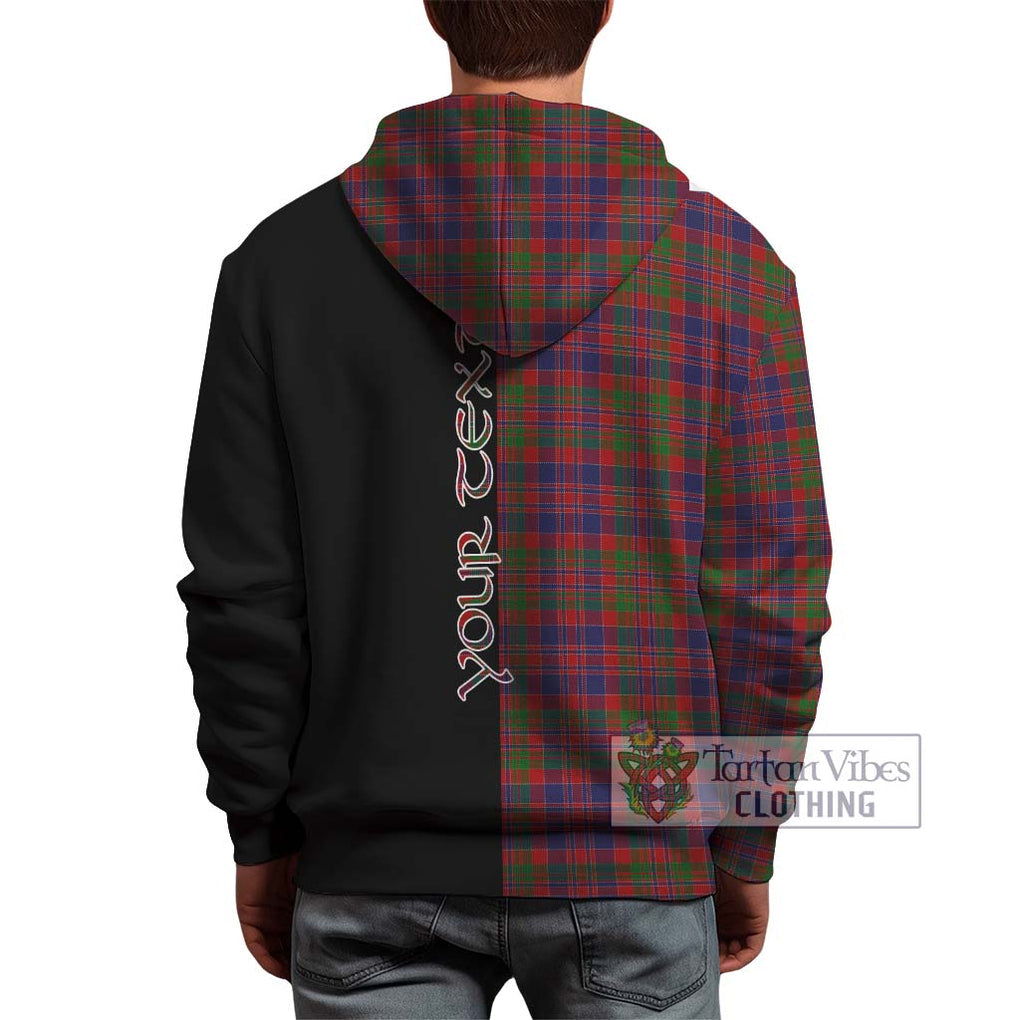 MacDonald of Boisdale Tartan Hoodie with Family Crest and Half Of Me Style - Tartanvibesclothing Shop