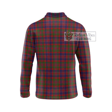 MacDonald of Boisdale Tartan Long Sleeve Polo Shirt with Family Crest DNA In Me Style