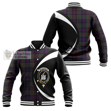 MacDonald (McDonald) of Clanranald Tartan Baseball Jacket with Family Crest Circle Style