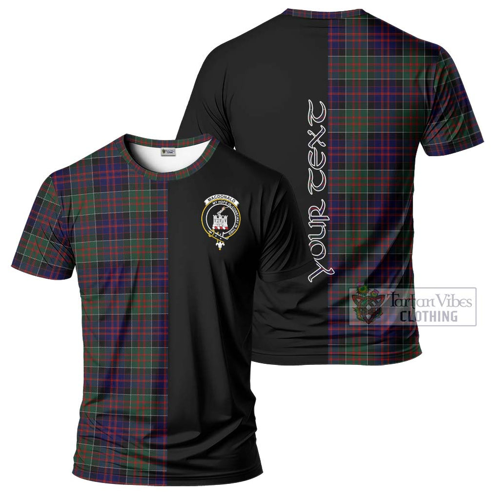 MacDonald (McDonald) of Clanranald Tartan T-Shirt with Family Crest and Half Of Me Style Kid's Shirt - Tartanvibesclothing Shop