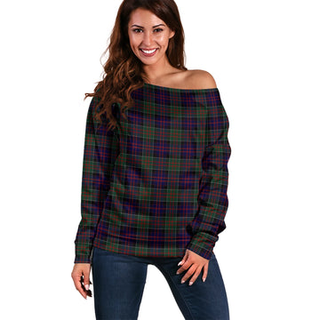 MacDonald (McDonald) of Clanranald Tartan Off Shoulder Women Sweater