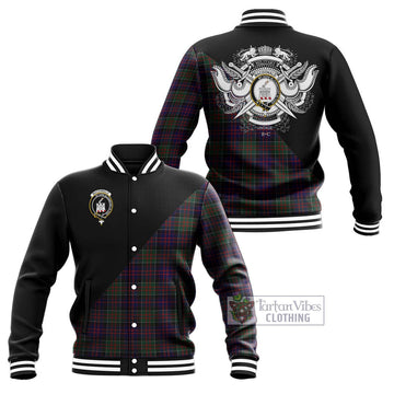 MacDonald (McDonald) of Clanranald Tartan Baseball Jacket with Family Crest and Military Logo Style