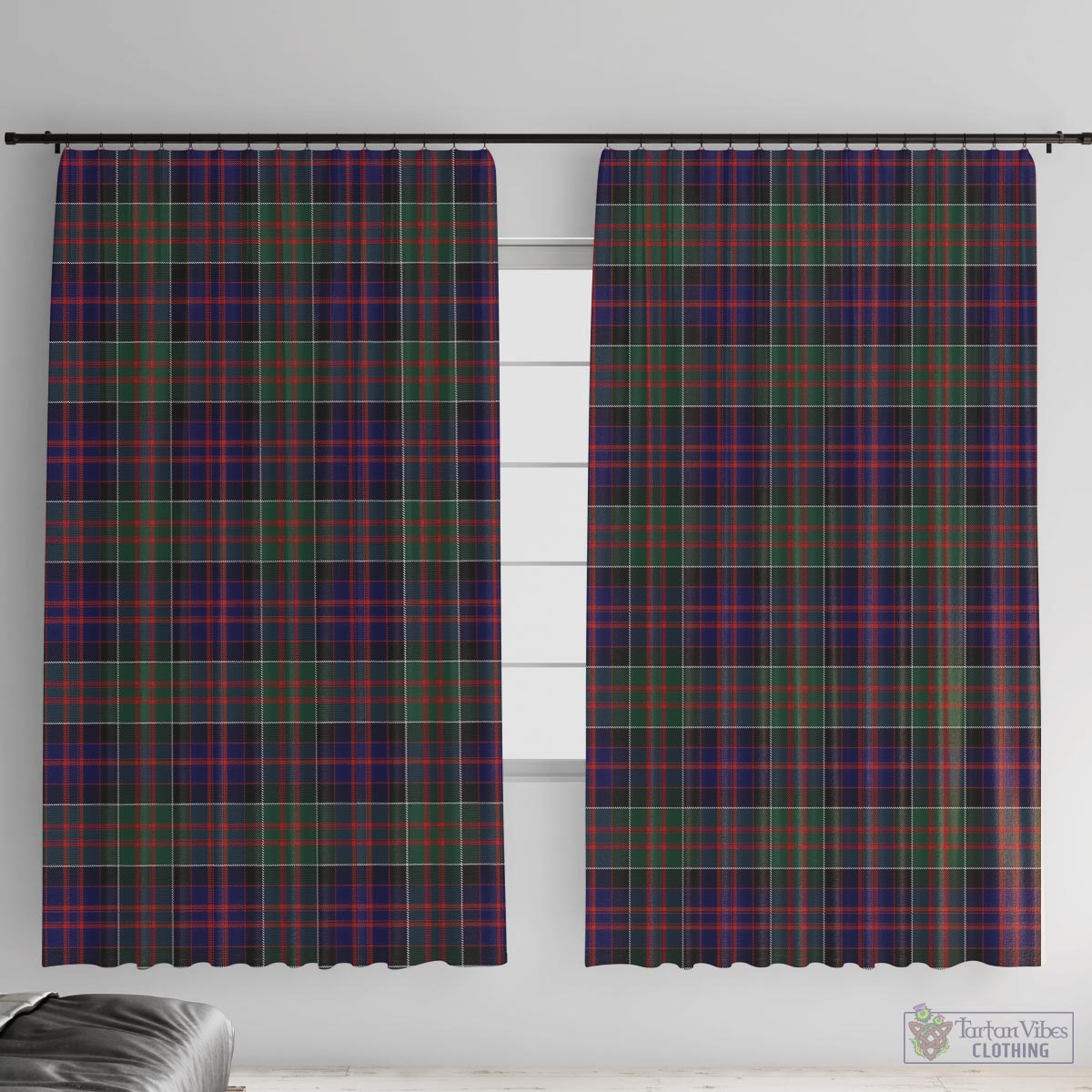 MacDonald of Clan Ranald Tartan Window Curtain