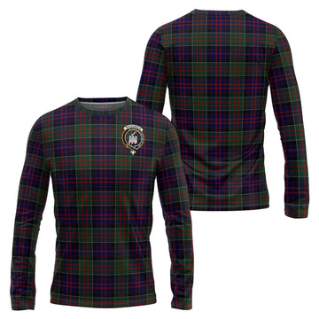 MacDonald (McDonald) of Clanranald Tartan Long Sleeve T-Shirt with Family Crest