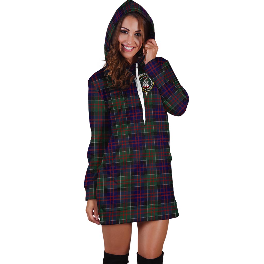 MacDonald (McDonald) of Clanranald Tartan Hoodie Dress with Family Crest - Tartan Vibes Clothing