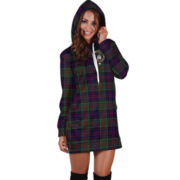 MacDonald (McDonald) of Clanranald Tartan Hoodie Dress with Family Crest