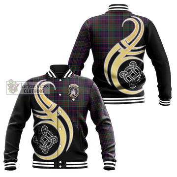 MacDonald (McDonald) of Clanranald Tartan Baseball Jacket with Family Crest and Celtic Symbol Style