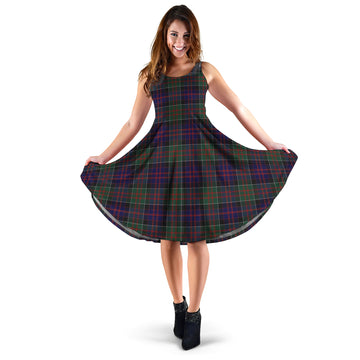 MacDonald (McDonald) of Clanranald Tartan Sleeveless Midi Womens Dress