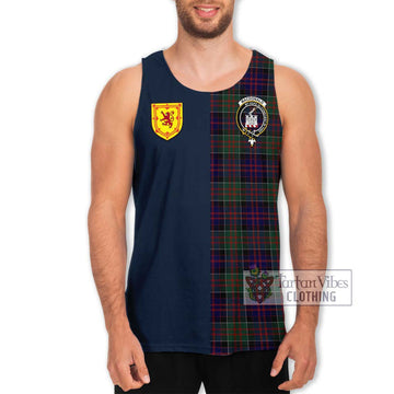 MacDonald (McDonald) of Clanranald Tartan Men's Tank Top Alba with Scottish Lion Royal Arm Half Style