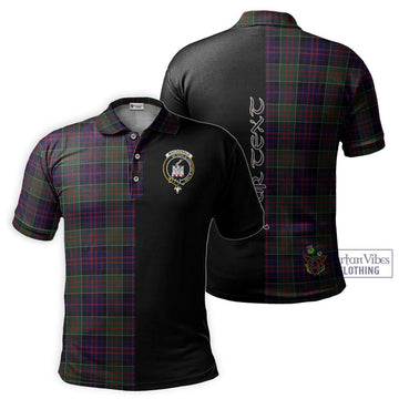 MacDonald (McDonald) of Clanranald Tartan Polo Shirt with Family Crest and Half Of Me Style