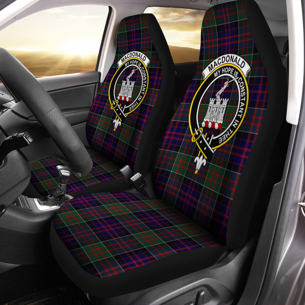 MacDonald of Clan Ranald Tartan Car Seat Cover with Family Crest One Size - Tartanvibesclothing