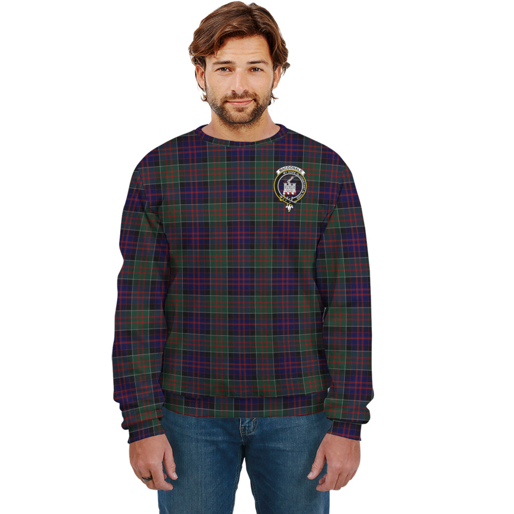 MacDonald (McDonald) of Clanranald Tartan Sweatshirt with Family Crest Unisex - Tartan Vibes Clothing